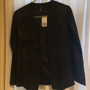 Black cape blazer